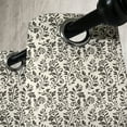 thumbnail image 2 of Ambesonne Leaves Grommet Curtain Single Panel, Abstract Nature Swirls, 50"x60", Cream Dark Taupe, 2 of 5