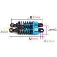 thumbnail image 3 of 4 Pcs Oil Adjustable 65mm Damper for 1/18 A959 A969 A979 K929 ,Blue, 3 of 6