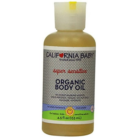 California Baby Massage Oil - Super Sensitive, 4.5 (Best Baby Oil Brand For Massage)