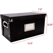 Vinyl 45 Record Box, Black