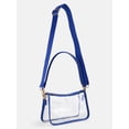 thumbnail image 3 of No Boundaries Women's Game Day Clear Mini Shoulder Bag, Cobalt, 3 of 4