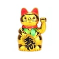 thumbnail image 1 of Gato de la suerte Maneki Neko TQEHS que hace señas con dinero y agita batería Feng, 1 of 6