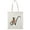 Natural, variant on Letter N Flower Bouquet Tote Bag - Image by Shutterstock, One Size Cotton Canvas Tote Bag