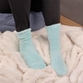 thumbnail image 4 of BambooMN Women's Feather Soft Fuzzy Socks - Light Grey - Extra Large - 3 Pairs, 4 of 10