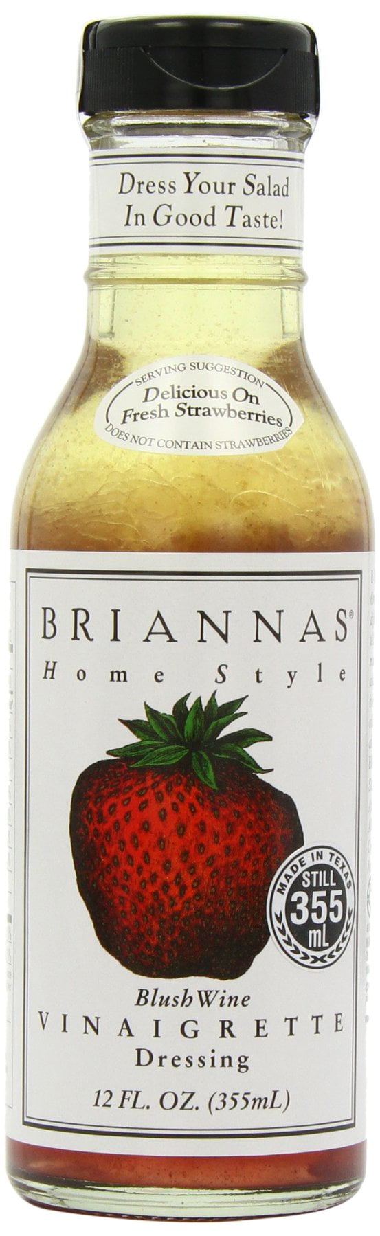 Brianna's Blush Wine Vinaigrette, 12Ounce Bottles (Pack of 6)