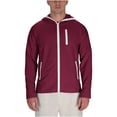 thumbnail image 1 of RXMEKW UPF Sun Protection Jacket for Men With Zippered Front and Hood, Lightweight Breathable Fabric for Daily Wear, Solid Color, 1 of 9