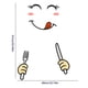 thumbnail image 3 of Teissuly NaienCraft, Cute Sticker Fridge Happy Delicious Yummy Face Kitchen Fridge Creative Wall Art Refrigerator Vinyl Stickers Teissuly WER202310161860, 3 of 4
