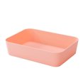 thumbnail image 1 of Caja de almacenamiento Rectangular de plástico Cajón de escritorio Estuche de cosméticos Organizador de papelería Contenedor de calcetines Almacenamiento y organización del hogar rosado rojo S Yuarrent HA003019-04, 1 of 6