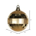 thumbnail image 2 of Vickerman M151608 Gold Shiny Matte Mirror Ball Ornament, 5.5 in., 2 of 2