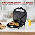 thumbnail image 6 of Lumme Sandwich Maker, Sandwich Toaster, Panini Press, Quesadilla Maker, Grilled Cheese, French Toast Press, Pizza Pockets Press, Indicator light, Omelet, (Black), 6 of 6