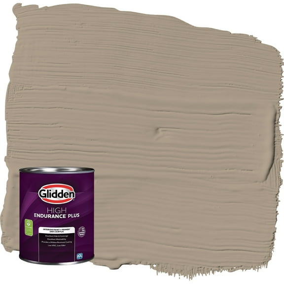 Glidden HEP Diversion / Gray Eggshell Interior Paint with Primer, 1 Quart