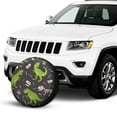 thumbnail image 2 of Kll Dinosaur Skeleton Seamless Grunge Pattern Tire Cover,Universal Wheel Tire Cover For Trailer, Rv, Suv, Truck,Camper And Many Vehicle,(17 Inch), 2 of 7