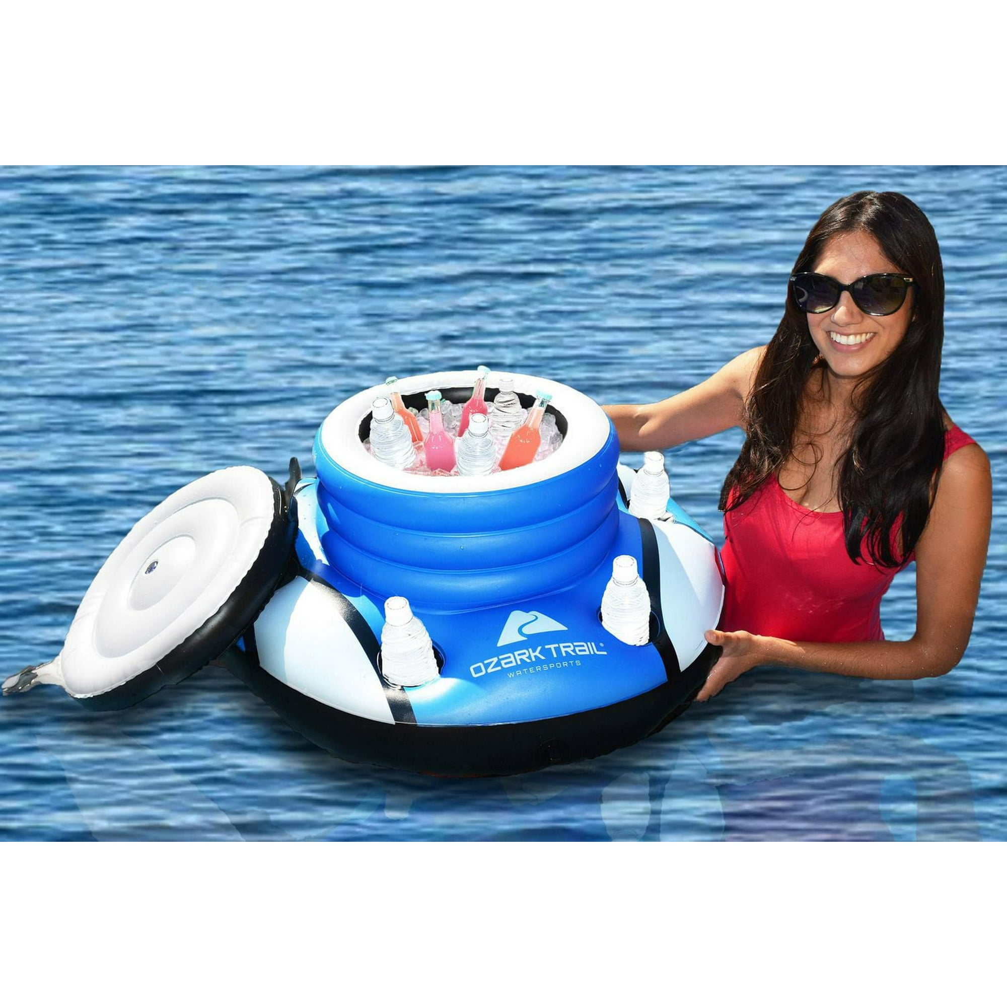 Ozark Trail Inflatable Floating Cooler, Floating fun on the Lake