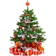 thumbnail image 2 of Decoración De Árbol De Navidad Personalizado Adornos De Navidad De Reunión Familiar Con Patrón De Papá Noel De Trébol De Cuatro Hojas sonducket HA041686-07, 2 of 6