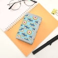 thumbnail image 7 of JIALIOU Nylon Trifold Card Wallet with ID Window Zipper Pocket for Men Women Teen Cartoon Shark and Cracker, 7 of 7