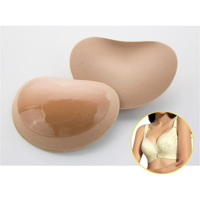 Silicone Bra Inserts Self Adhesive Bra Pads Inserts Removable Sticky Breast Enhancer Pads Breast Lifter For Women Waterproof Silicone Self Adhesive