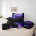 thumbnail image 6 of Castle Fairy Romantic Love Heart Twin Bedding Sets,Chic Floral Rose Bedding Comforter Set, 6 of 8