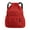 Red, variant on Drawstring Backpack With Wet Pocket | Water Resistant Gym Bag | Oxford Cloth Lightweight Cinch Sack for Beach Swim Travel Sports | Unisex | Zipper & Side Pockets | 14.57x7.09x18.9in | Gray Black Red
