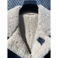 thumbnail image 3 of New Fashion Men's Winter Short Jacket Genuine Sheepskin Leather Shearling Coat for Male 100% Wool Liner Black Plus Large Size for Weight over 100kgs,Black ivory wool,48, 3 of 9
