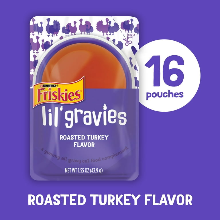 Purina Friskies Lil Gravies Roasted Turkey Flavor Gravy Wet Cat