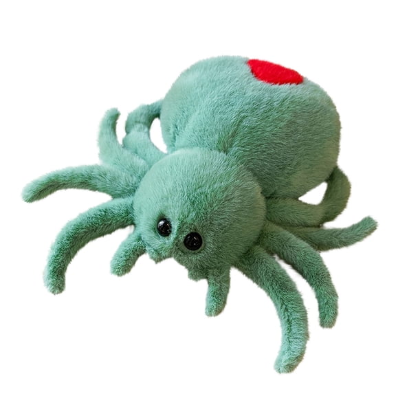 Red Tail Spider Plush – Soft Colorful Arachnid Stuffed Animal for Unique Home Decor & Novelty Gifts for Insect Enthusiasts Green