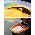 thumbnail image 5 of WinZo Smart Toilet,Modern Smart Toilet with Bidet Built In with Foot Sensor,Tankless Toilets Auto Open/Close Lid with Dryer,ADA Comfort Height Heat Seat,Instant Warm Water,Power Outage and Flush Blac, 5 of 9