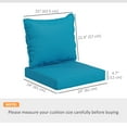 thumbnail image 3 of Outsunny Coussins de Chaise d'Extérieur avec Dossier pour Mobilier de Jardin, Verts, 3 of 10