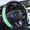 Green, variant on Bling Soft Leather Steering Wheel Cover 15 Inch with Sparkly Rhinestones for Women and Girls - Elastic Accessory for ()