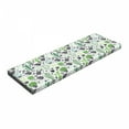thumbnail image 1 of Cactus Bench Pad, Cartoon Style Inspired Drawing of Hedgehog Animals Saguaro and Prickly Pear, HR Foam Cushion with Decorative Fabric Cover, 45" x 15" x 2", Multicolor, by Ambesonne, 1 of 3