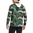 thumbnail image 4 of Dagegui UPF 50+ Hoodie Mens Sunscreen Shirts Camo Long Sleeve Hooded Fishing Tee Summer UV Protection Sun T-Shirts Outdoor Rash Guard Pullover Tops Army Green M, 4 of 7