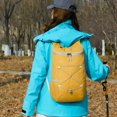 thumbnail image 6 of 12L Mountaineering Backpack Waterproof Ultralight Storage Knapsack Foldable Lightweight Zippers Rucksack Travel Trip Bag (Khaki), 6 of 12