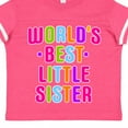 thumbnail image 4 of Inktastic Worlds Best Little Sister Girls Toddler T-Shirt, 4 of 5