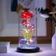 thumbnail image 1 of LADIGASU Simulación Romántica Flor de Rosa Cubierta de Cristal Led Decoración para El Hogar Día de San Valentín Rebajas Hoy Liquidación 1X Rosa, 1 of 1