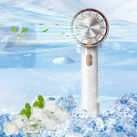 

Handheld Fan Adjustable Low Noise USB Rechargeable Outdoor Indoor Portable Fan Blue