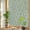 Green, variant on Rainbow Window Privacy Film, Grey White Stripes Static Cling Window Film PVC, Simple Geometric Modern Monochrome No Glue UV Blocking Glass Covering, Removable Stained Glass Sticker 23.6''x59''