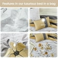 thumbnail image 7 of Lanco Tulip Floral Bed in a Bag 12-Piece Bedding Comforter Set, Yellow, Bed Size Queen, Fill Polyester, 7 of 7
