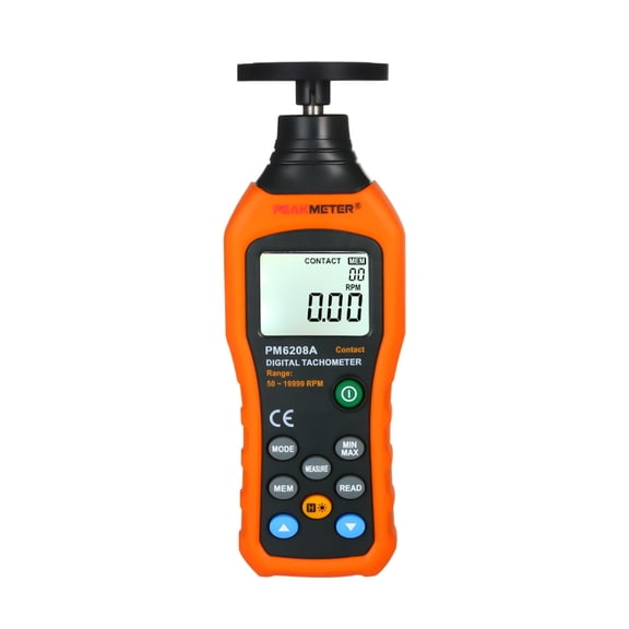 Speedometer Tachometer High Accuracy 50 To 19999RPM Backlight Display Portable Digital Contact Type Motor Tachometer