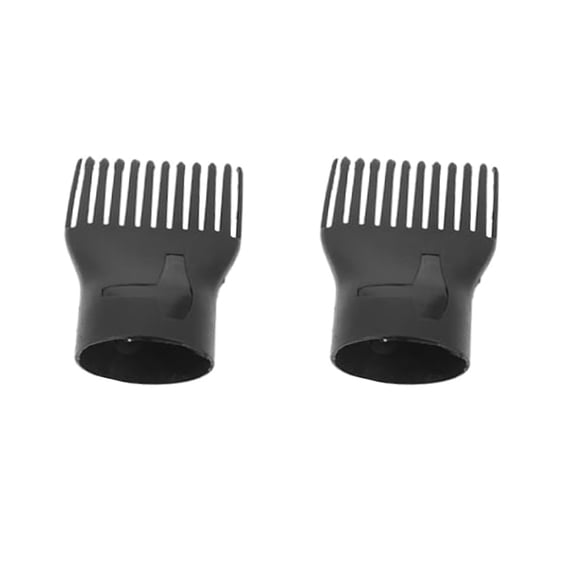 HIBIBUD 2Pcs Universal Hair Dryer Nozzle Attachment - Salon Grade Blow Dryer Comb & Concentrator for Effortless Styling, Durable Plastic Design Fits Most Hairdryers(Outer Diameters of 1.69-1.77In)