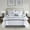 White, variant on 510 Design Hotel Style Embroidered 8-Piece King Comforter Set, White