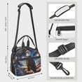 thumbnail image 3 of Goofa Night Sky Bald Eagle Pattern Lunch Bag ,Insulated Lunch Box, Small Leakproof Cooler Food Lunch Containers Reusable High Capacity Lunch Tote Bags, 3 of 8
