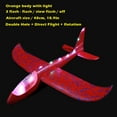 thumbnail image 1 of LED Light Up Glider Airplane Model Toy Manual Throwing Foam Glider Plane With Dual Flight Modes Gift For Kids, 1 of 6