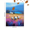 thumbnail image 3 of Qisvanset 12x16 Inch Japanese Garden Lantern & Daffodils Canvas Print Wall Art, 3 of 5
