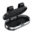 thumbnail image 2 of Soporte para gafas de sol para visera de coche, clip universal resistente para gafas de sol, gafas de coche Negro Plata, 2 of 9