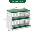 thumbnail image 2 of Nesting Boxes for Chickens, 6/8/10-Hole Galvanized Steel Chicken Nesting Boxes for Laying Eggs with Egg Rollaway System to Protect Eggs, Easy Egg Collection, for Chicken Coop Backyard Farm, 2 of 7
