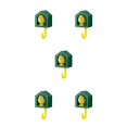 thumbnail image 2 of Colgador de pared Monstrate Gancho de almacenamiento Impermeable Salón Organizador Verde Type2 NO2, 2 of 6