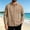 Khaki, variant on Josdec Men's Solid Lapel Long Sleeve Button Down Shirt with Chest Pocket Wrinkle Resistant Casual Light Business Work Tops M-XXL