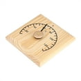 thumbnail image 1 of , Wooden  0 To 140 Degrees Celsius  Temperature Measurement With Black Pointer Easy Reading Wall Mounted Temperature  For  Room Accessories, 1 of 8