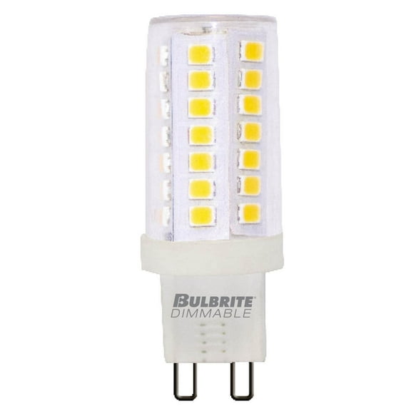 Bulbrite  Pack of (2) Dimmable Clear Mini T6 Bi-Pin (G9) LED Bulb 5 Watt Dimmable Clear Mini 550 Lumens, 2700K, and 80 CRI