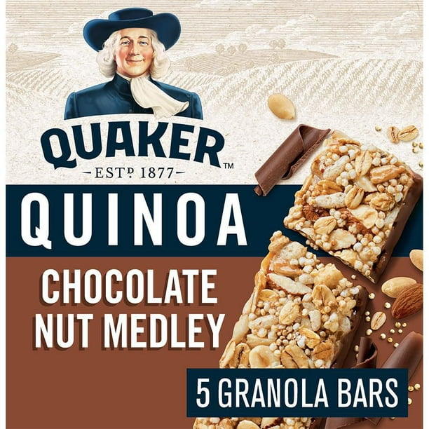 Quaker Barres tendres Quinoa Chocolat et noix
