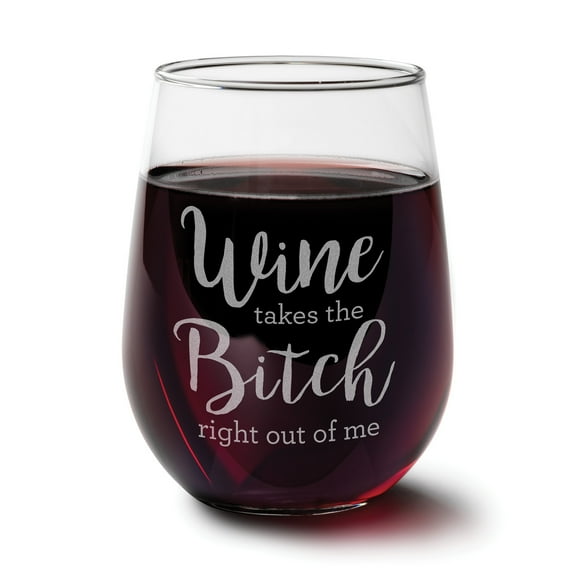 Bitch Stemless Wine Glass
